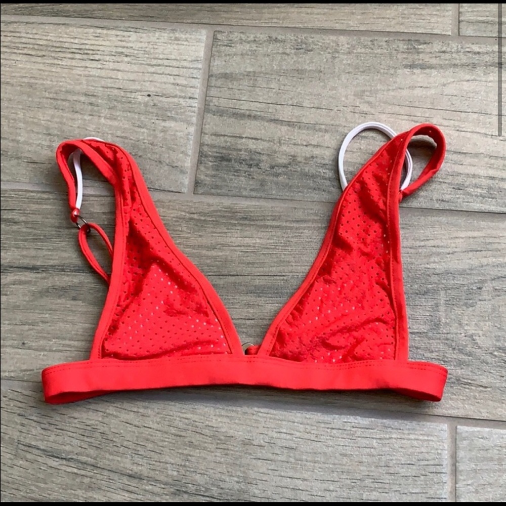 OneOne Red Bikini Top
